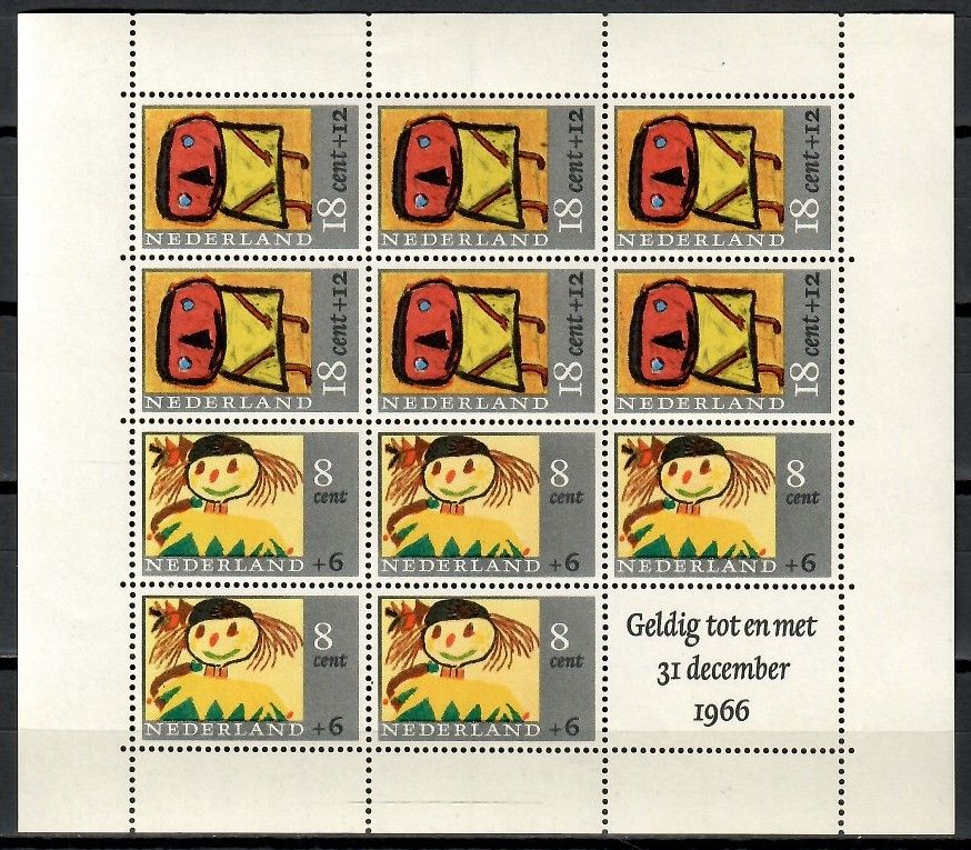 Znaczek Holandia 1965 Mi bl 3 Czyste **