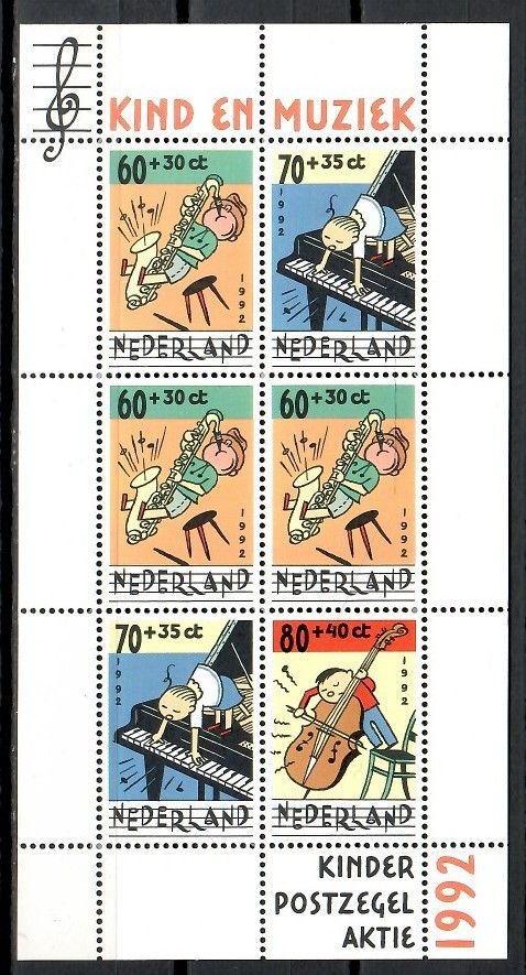 Znaczek Holandia 1992 Mi bl 37 Czyste **