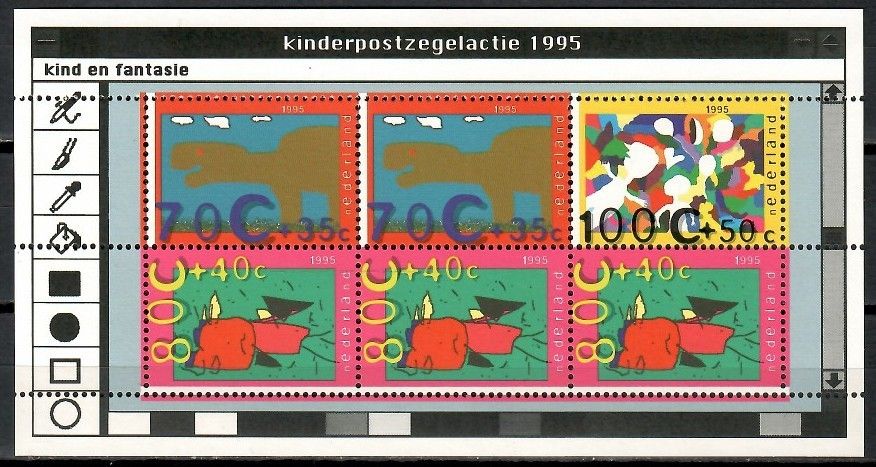 Znaczek Holandia 1995 Mi bl 45 Czyste **