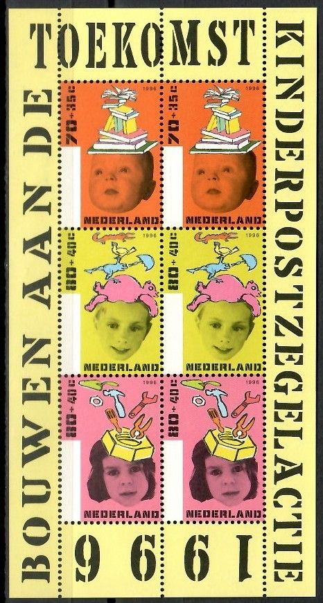 Znaczek Holandia 1996 Mi bl 50 Czyste **