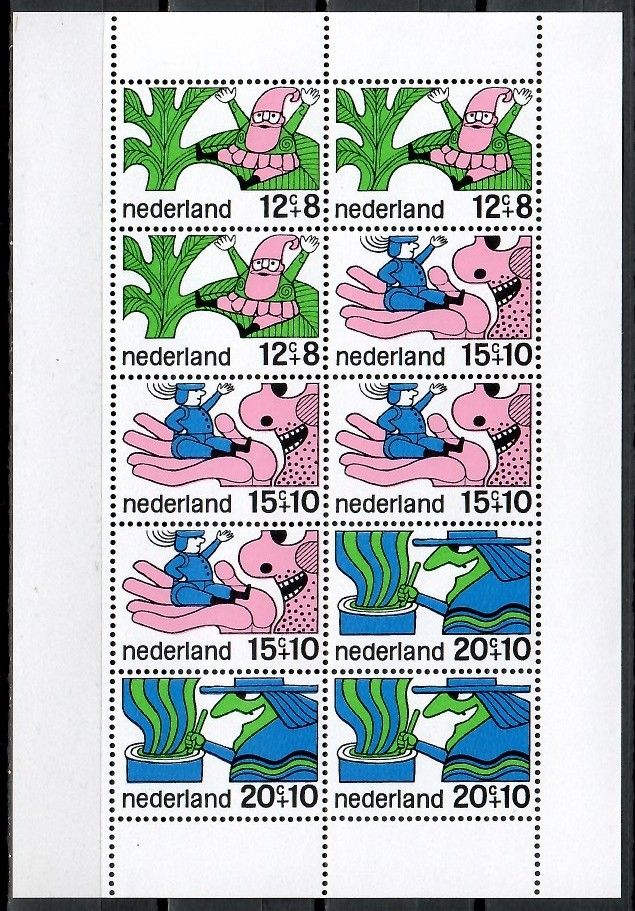 Znaczek Holandia 1968 Mi bl 7 Czyste **