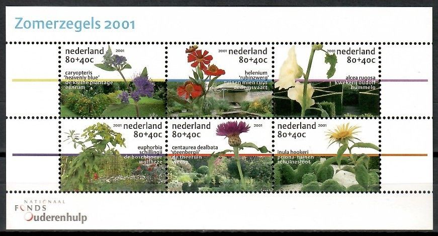 Znaczek Holandia 2001 Mi bl 70 Czyste **