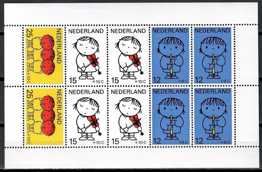 Znaczek Holandia 1969 Mi bl 8 Czyste **