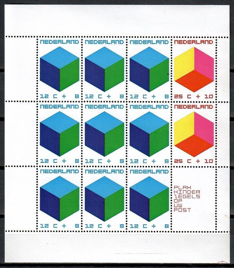 Znaczek Holandia 1970 Mi bl 9 Czyste **