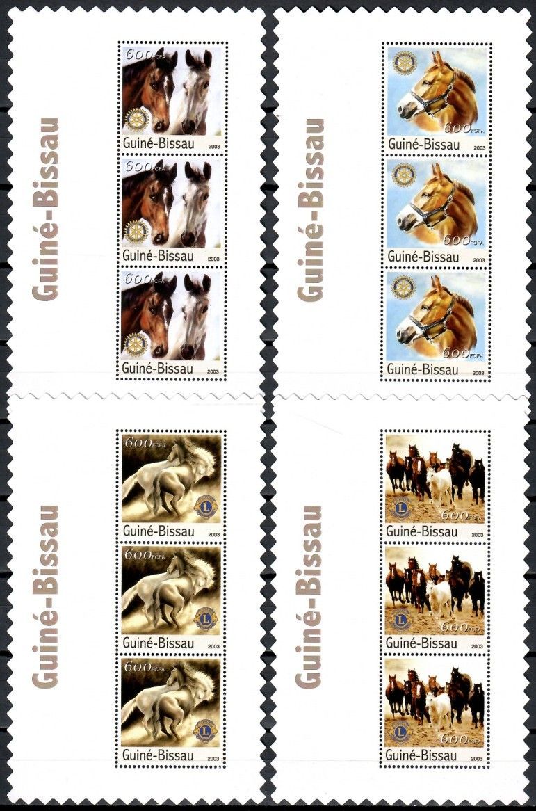 Znaczek Gwinea Bissau 2003 Mi lx ark 2152-2155 Czyste **