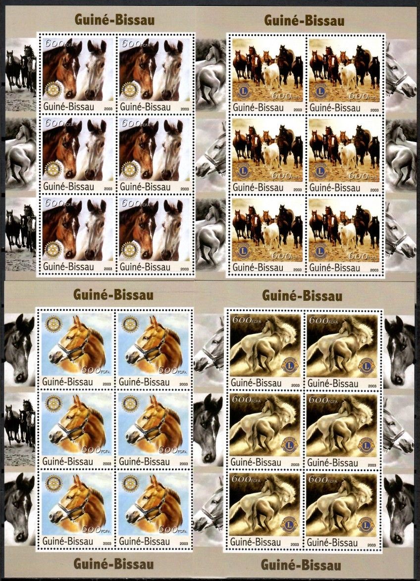 Znaczek Gwinea Bissau 2003 Mi zd ark 2152-2155 Czyste **