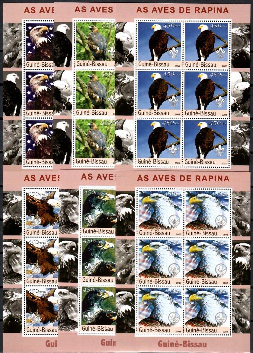 Znaczek Gwinea Bissau 2003 Mi zd ark 2345-2350 Czyste **