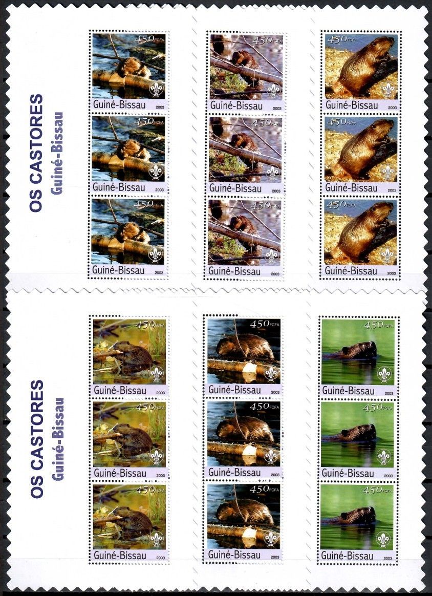 Znaczek Gwinea Bissau 2003 Mi lx ark 2470-2475 Czyste **