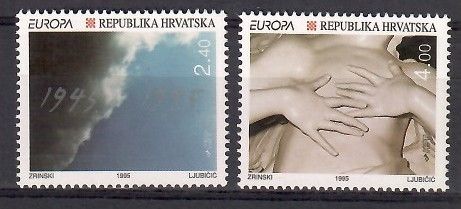 Znaczek Chorwacja 1995 Mi 319-320 Czyste **