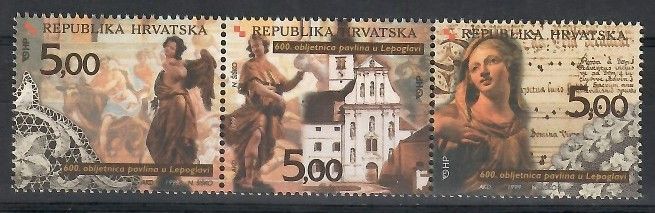 Znaczek Chorwacja 1999 Mi 520-522 Czyste **