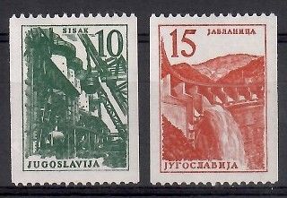 Znaczek Jugosławia 1958 Mi 839-840 Czyste **