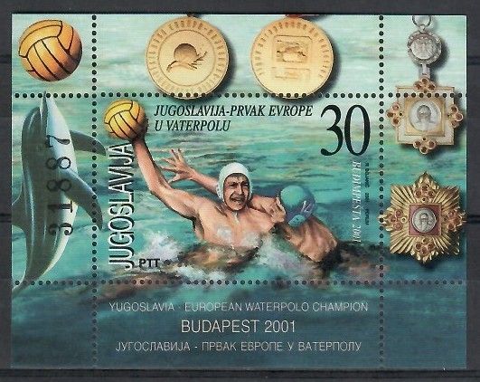 Znaczek Jugosławia 2001 Mi bl 51 Czyste **