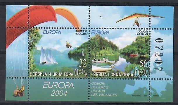 Znaczek Serbia i Czarnogóra 2004 Mi bl 57 Czyste **