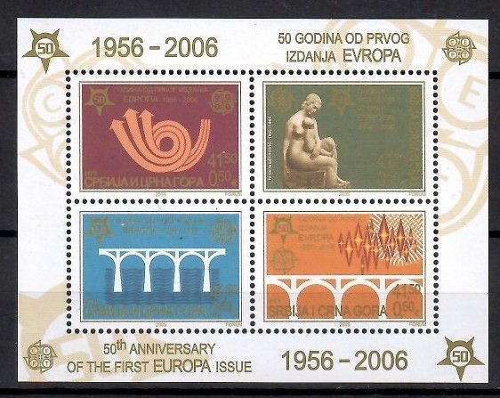 Znaczek Serbia i Czarnogóra 2005 Mi bl 60 Czyste **