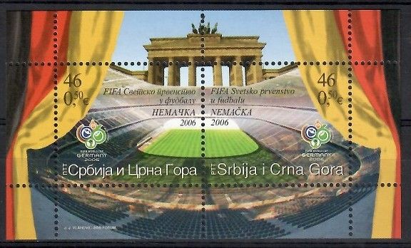 Znaczek Serbia i Czarnogóra 2006 Mi bl 64 Czyste **