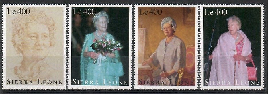 Znaczek Sierra Leone 1995 Mi 2371-2374 Czyste **
