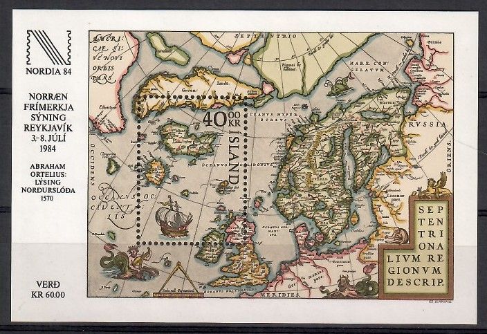 Znaczek Islandia 1984 Mi bl 6 Czyste **