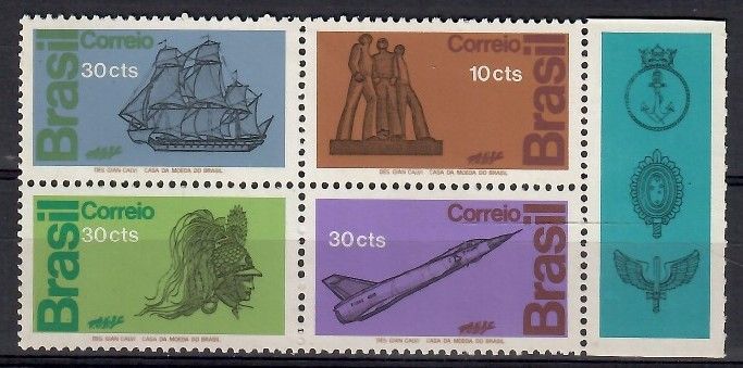 Znaczek Brazylia 1972 Mi zf 1356-1359 Czyste **