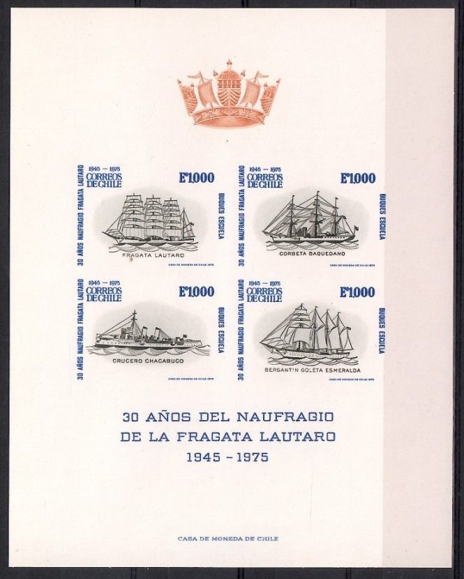 Znaczek Chile 1975 Mi ged 838-841 Czyste **