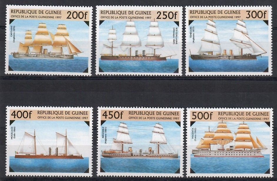 Znaczek Gwinea 1997 Mi 1638-1643 Czyste **