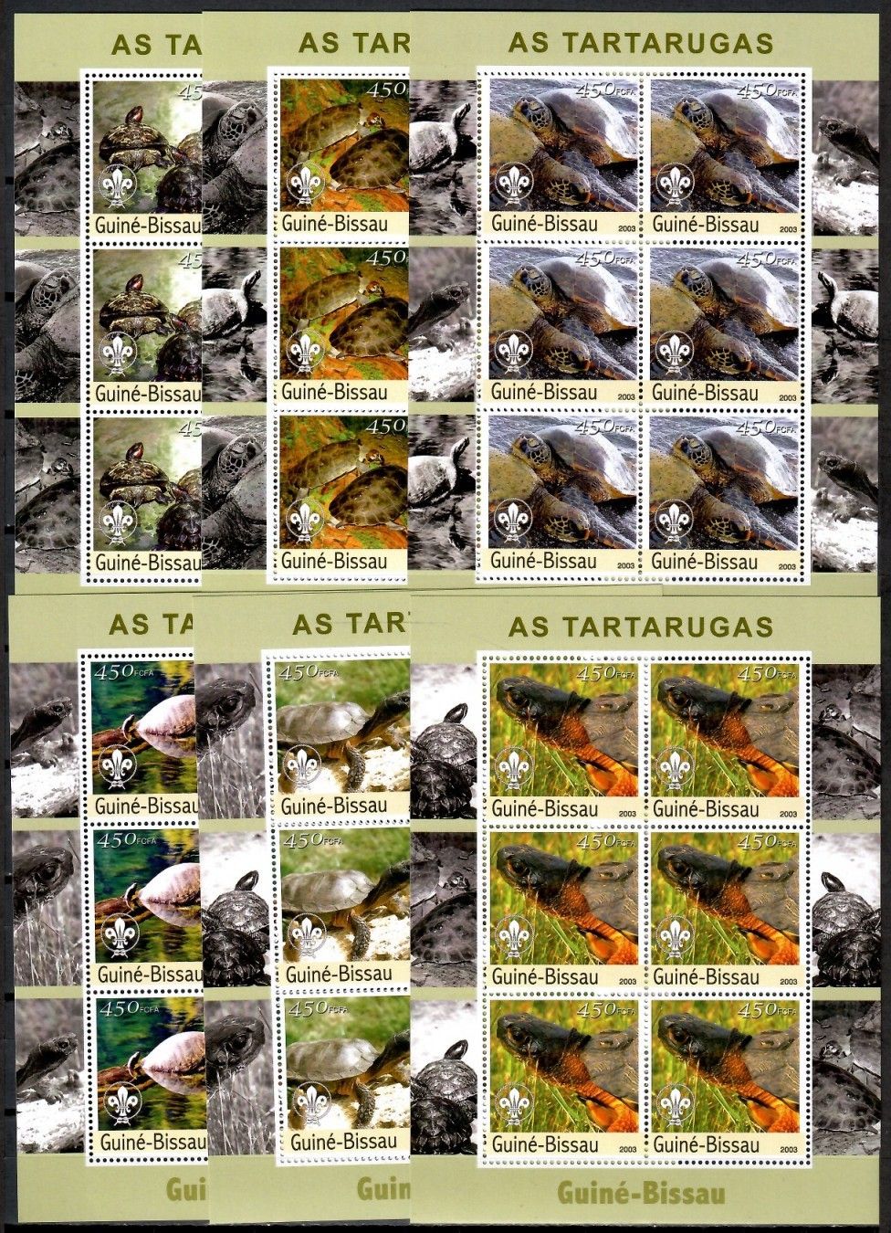 Znaczek Gwinea Bissau 2003 Mi zd ark 2578-2583 Czyste **