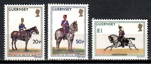 Znaczek Guernsey 1975 Mi 118-120 Czyste **