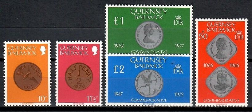 Znaczek Guernsey 1980 Mi 199-203 Czyste **