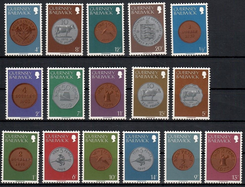 Znaczek Guernsey 1979 Mi 173-188 Czyste **