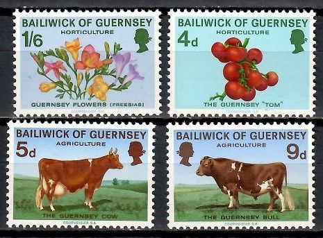 Znaczek Guernsey 1970 Mi 31-34 Czyste **