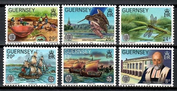 Znaczek Guernsey 1982 Mi 245-250 Czyste **