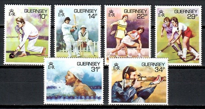 Znaczek Guernsey 1986 Mi 363-368 Czyste **