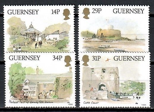 Znaczek Guernsey 1986 Mi 369-372 Czyste **