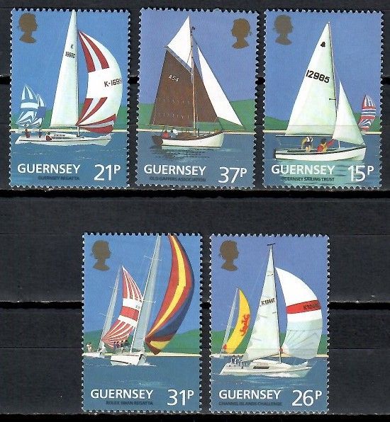 Znaczek Guernsey 1991 Mi 522-526a Czyste **