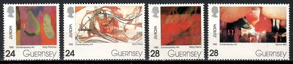 Znaczek Guernsey 1993 Mi 608-611 Czyste **