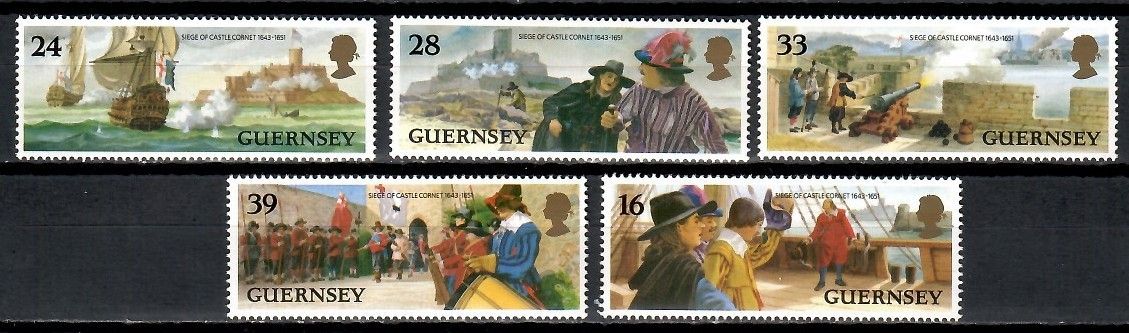 Znaczek Guernsey 1993 Mi 612-616 Czyste **