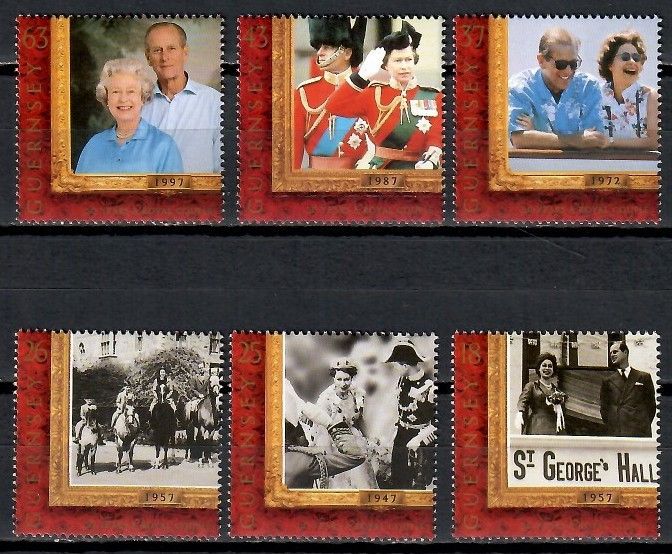 Znaczek Guernsey 1997 Mi 753-758 Czyste **