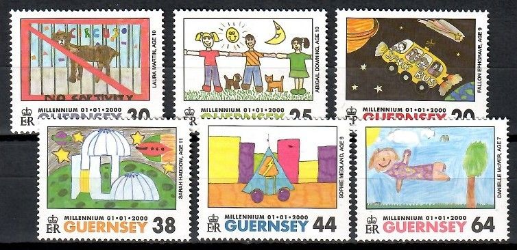 Znaczek Guernsey 2000 Mi 839-844 Czyste **