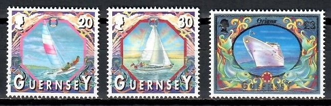 Znaczek Guernsey 2000 Mi 855-857 Czyste **