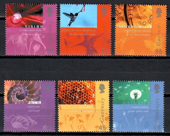 Znaczek Guernsey 2001 Mi 900-905 Czyste **