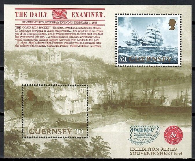Znaczek Guernsey 1997 Mi bl 19 Czyste **