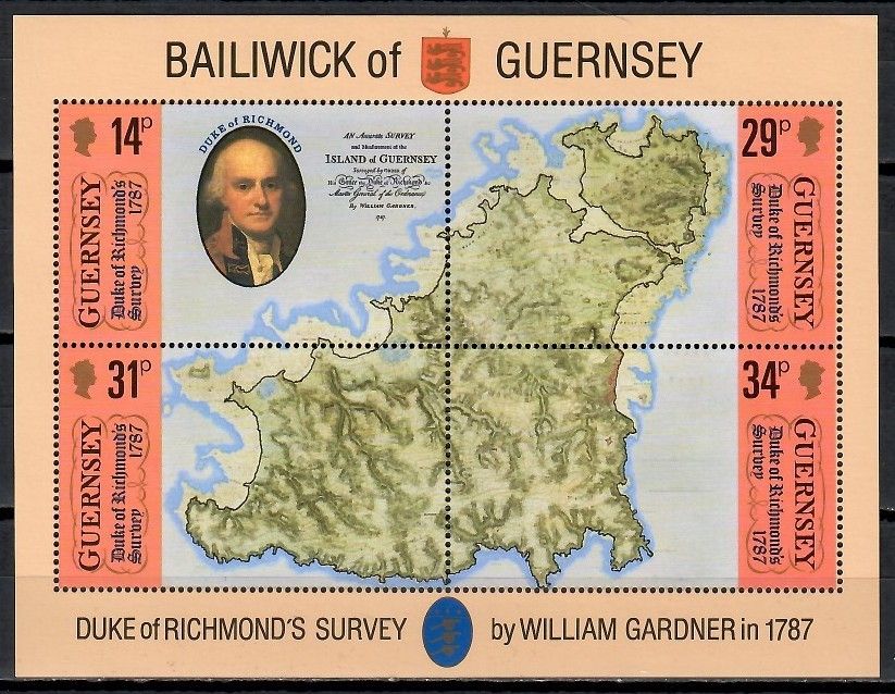 Znaczek Guernsey 1987 Mi bl 4 Czyste **
