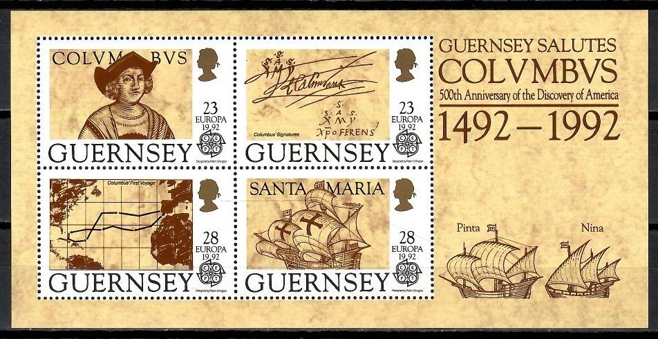 Znaczek Guernsey 1992 Mi bl 8 Czyste **