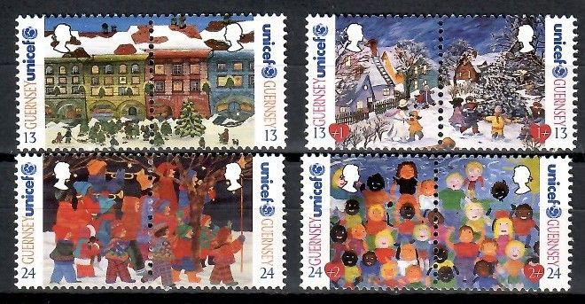 Znaczek Guernsey 1995 Mi 682-689 Czyste **