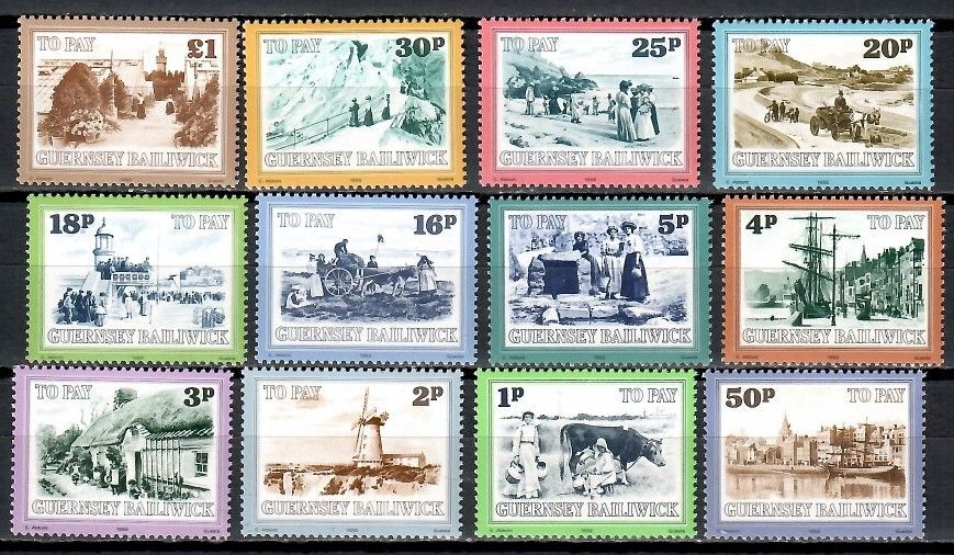 Znaczek Guernsey 1982 Mi por 30-41 Czyste **