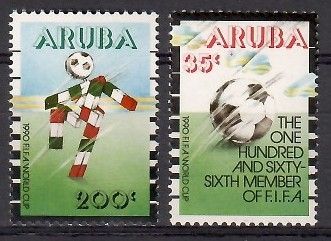 Znaczek Aruba 1990 Mi 76-77 Czyste **