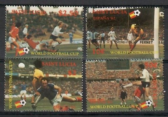 Znaczek Saint Lucia 1982 Mi 573-576 Czyste **