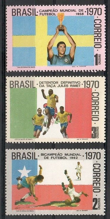 Znaczek Brazylia 1970 Mi 1262-1264 Czyste **