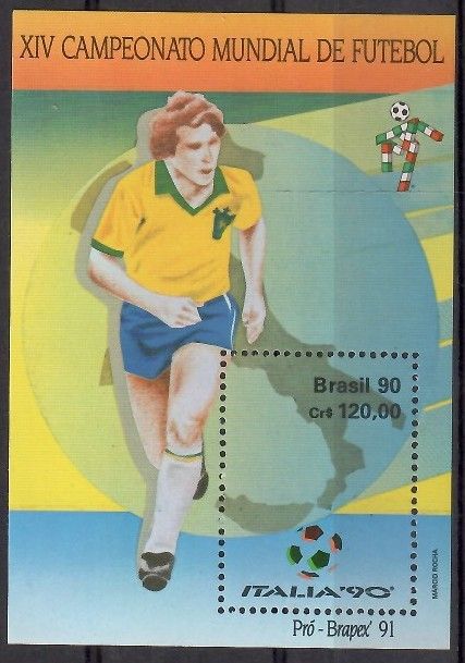 Znaczek Brazylia 1990 Mi bl 84 Czyste **