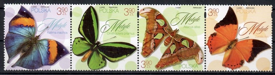 Znaczek Polska 2024 Mi 5520-5523 Fi 5370-5373 Czyste **