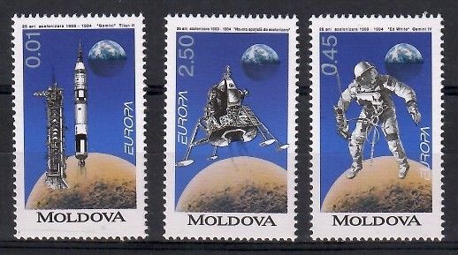 Znaczek Mołdawia 1994 Mi 106-108 Czyste **